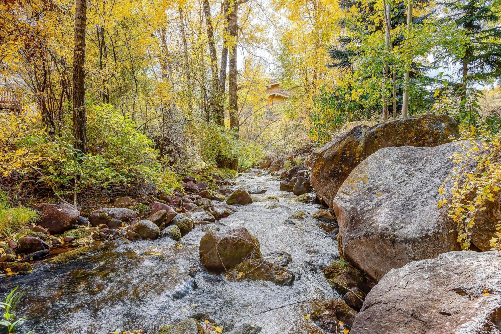Peaceful Creek View From The Deck! Walk To Shuttle Villa Вейл Екстериор снимка